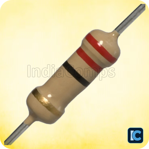 22 Ohm 1 Watt Resistor – 5% Tolerance (Carbon Film)