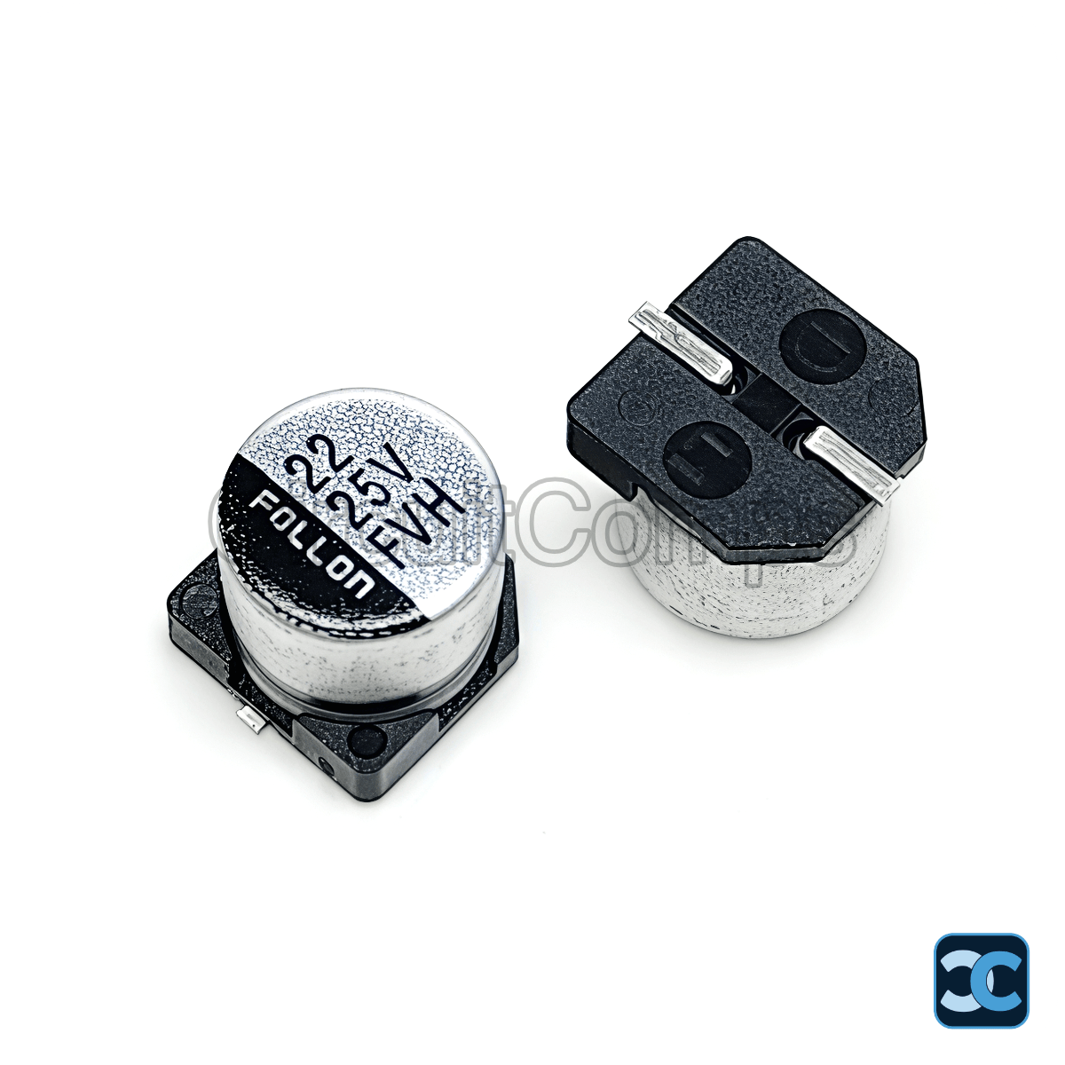 22uF 25V 20% SMD Aluminum Electrolytic Capacitor 6.3x5.4mm Follon