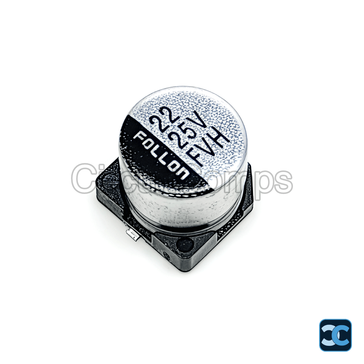 22uF 25V 20% SMD Aluminum Electrolytic Capacitor 6.3x5.4mm Follon