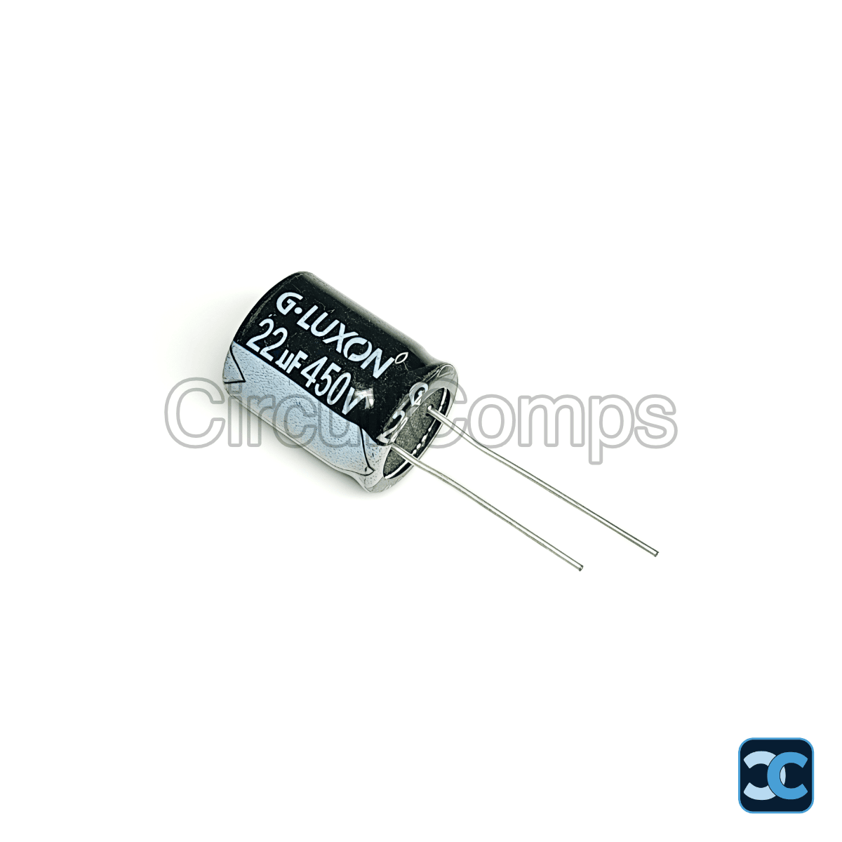 22uF 450V Radial Electrolytic Capacitor Through Hole - G-Luxon