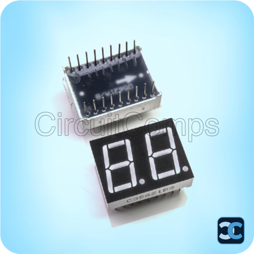 LDD5121-20 0.56 Inch 2 Digit 7 Segment Display Red Common Anode ...