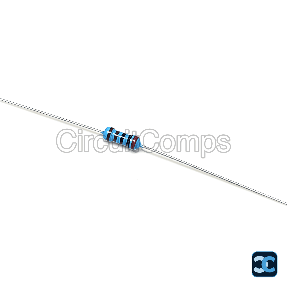 2K Ohm 1/4W Carbon Film Resistor 1% Tolerance Through Hole