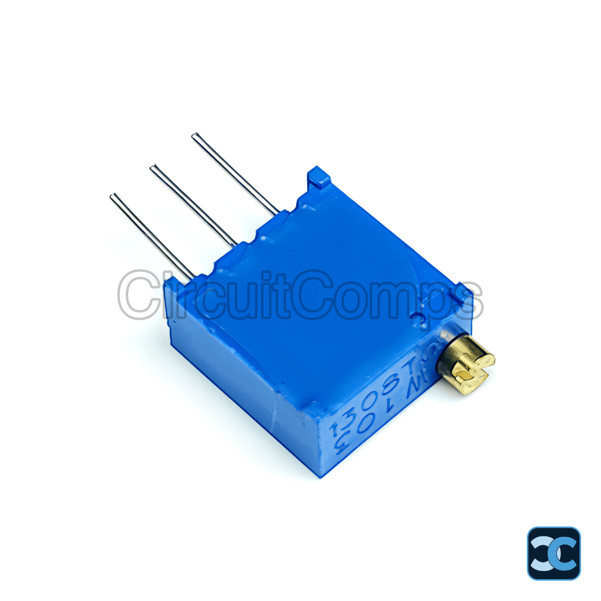 3296W-1-103LF 10K Ohm 25-Turn Trimmer Potentiometer 500mW SIP-3 - Bourns