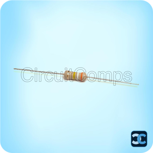 390K ohm 1W Carbon Film Resistor 5% Through Hole