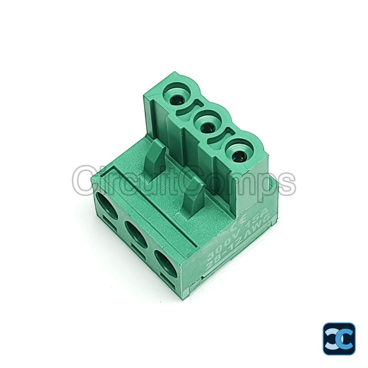 3P 5.08mm Pluggable Screw Terminal Block Male Right Angle PCB Header Connector