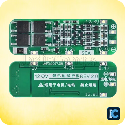 3S 20A BMS 18650 Lithium Battery Protection Board 11.1V 12V 12.6V