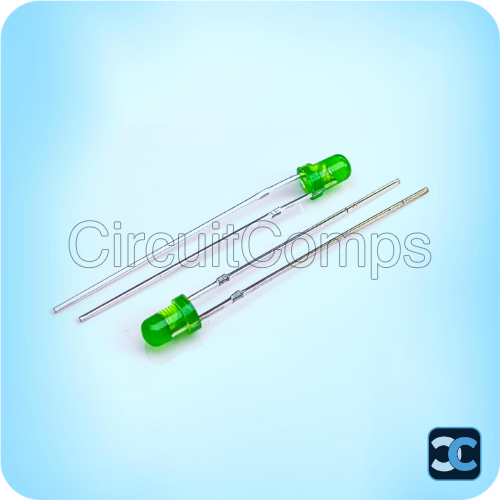 3mm Green LED