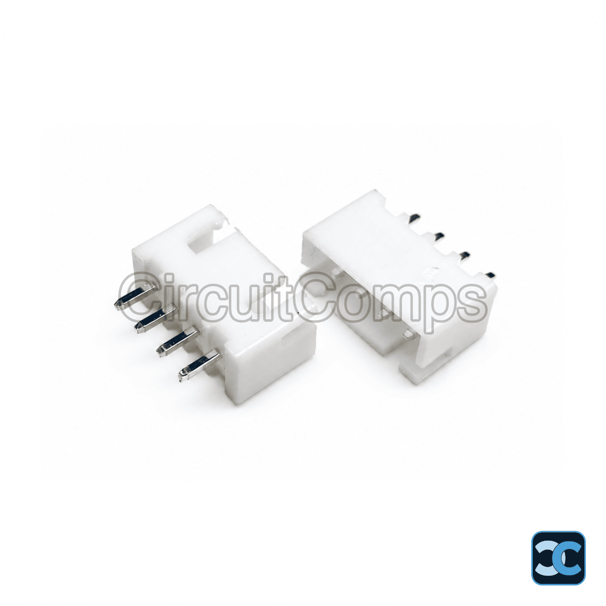 4-Pin JST XH 2.5mm Top Entry Vertical Header – PCB Mount Through-Hole Connector