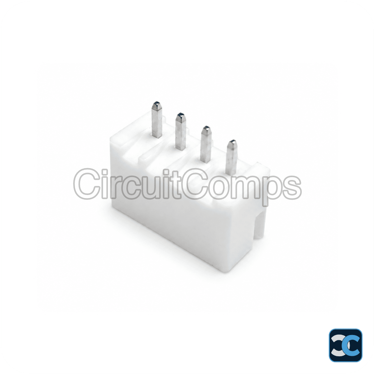 4-Pin JST XH 2.5mm Top Entry Vertical Header – PCB Mount Through-Hole Connector