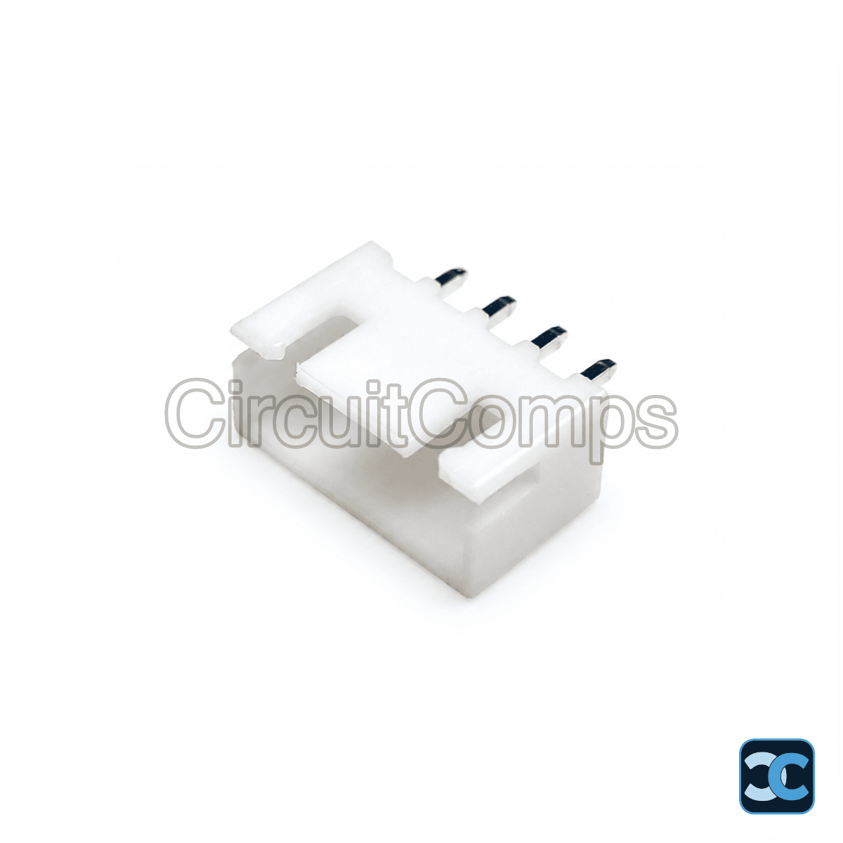 4-Pin JST XH 2.5mm Top Entry Vertical Header – PCB Mount Through-Hole Connector