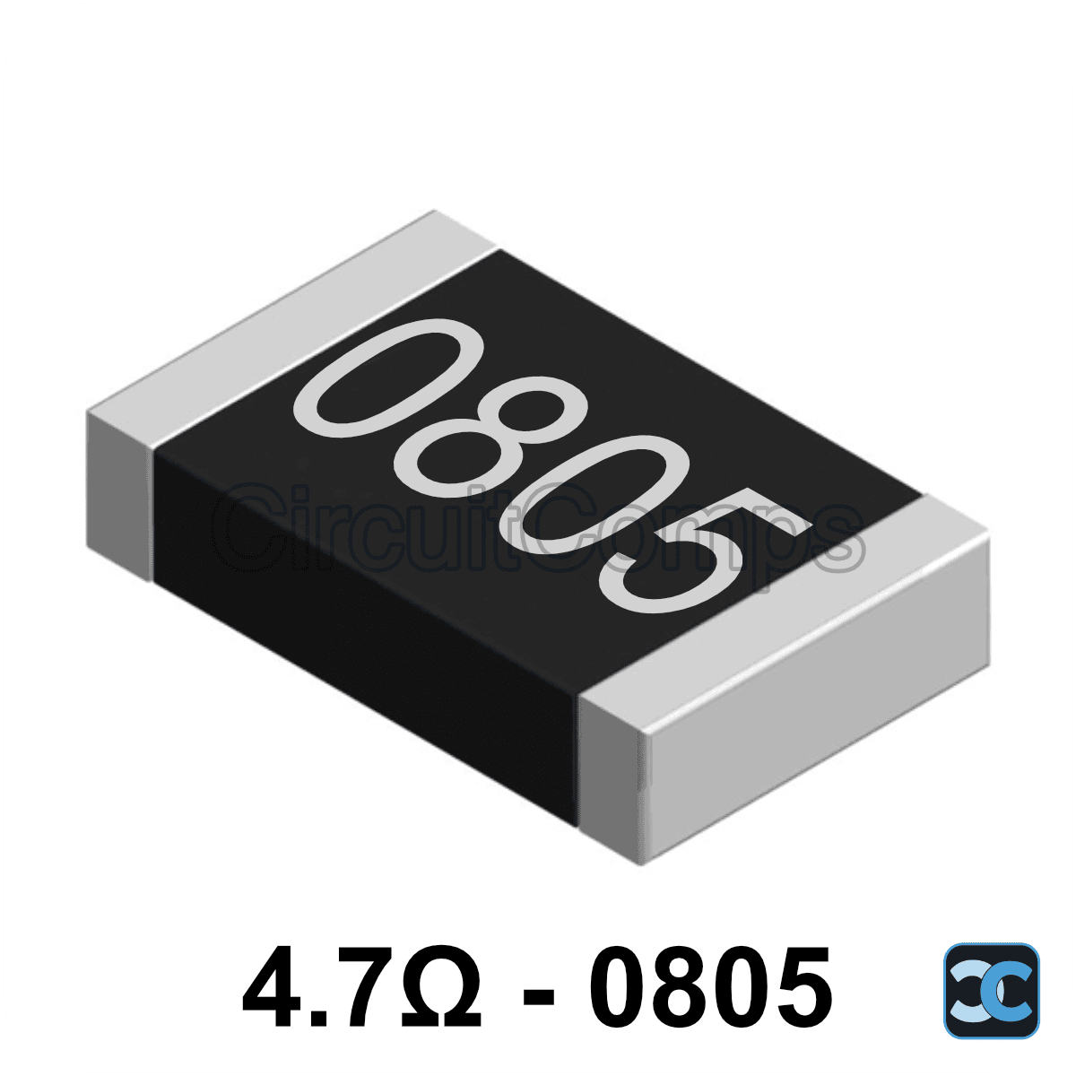 4.7 ohm 0805 1% SMD Resistor 4R7 0.125W (1/8W)
