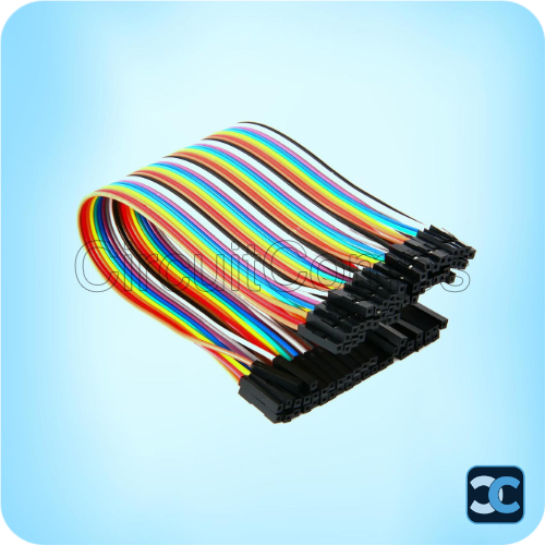 Female to Female Jumper Wires 20cm 40pcs Dupont Cable Set