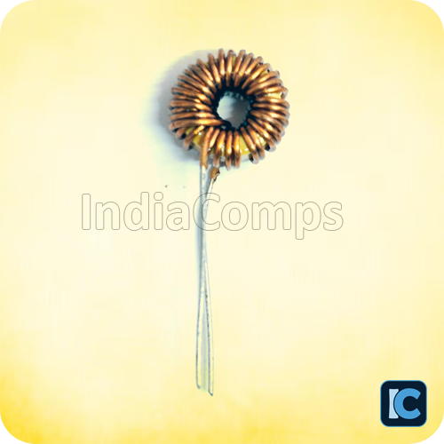 T-13.5 Yellow Toroidal Inductor (THT, 38–50µH, 2-Pin PCB Mount)