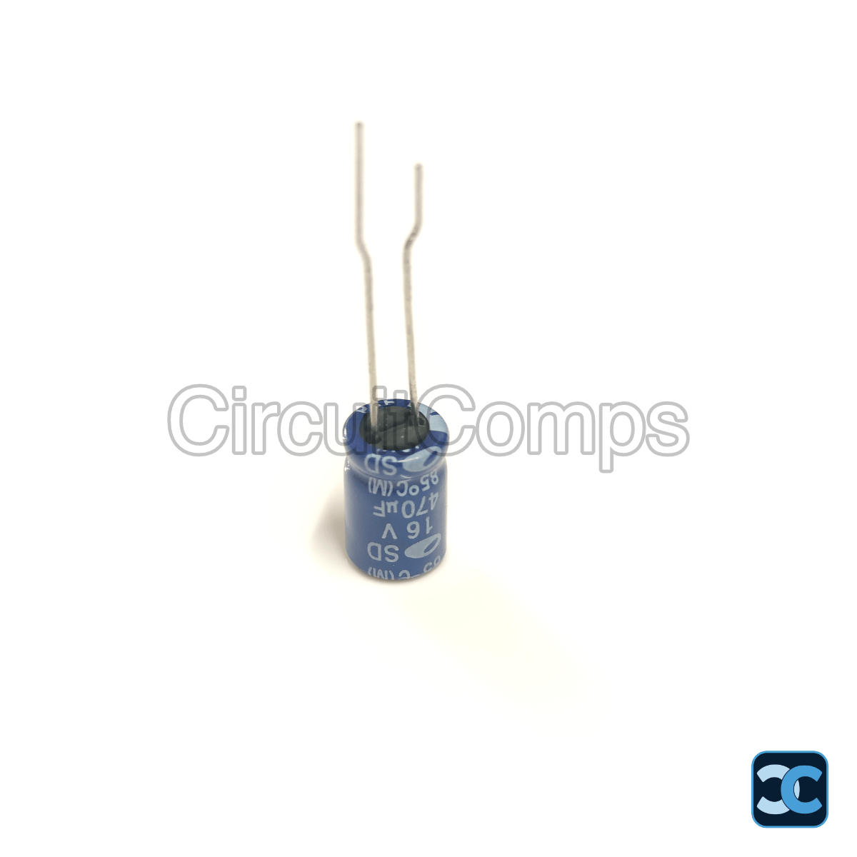 470µF 16V 105°C Radial Electrolytic Capacitor 8mm Through Hole Samwha