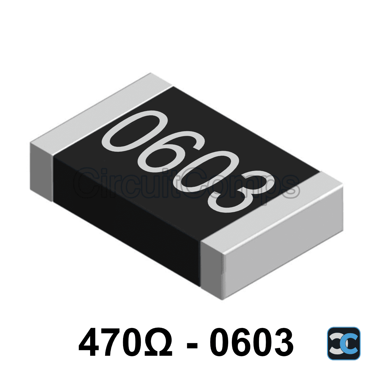 470 ohm 0603 1% SMD Resistor 470R 0.125W (1/8W)