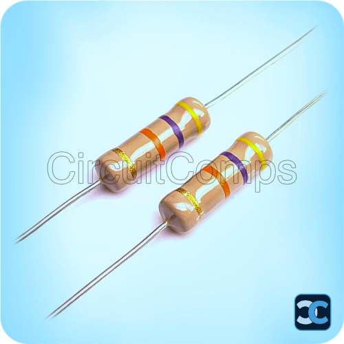 47K Ohm 1W Carbon Film Resistor 47K ±5% Axial