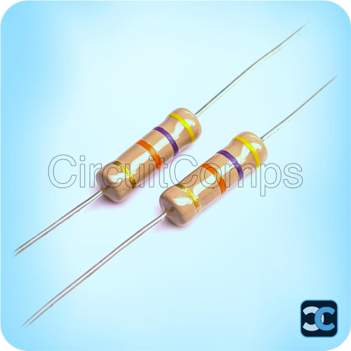 47K Ohm 1W Carbon Film Resistor 47K ±5% Axial