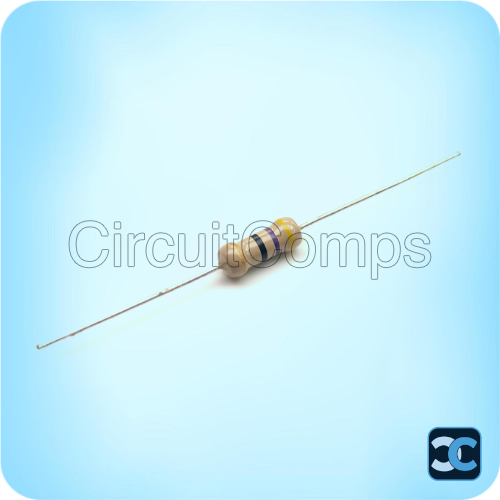 47 ohm 1W Carbon Film Resistor 5% Through Hole
