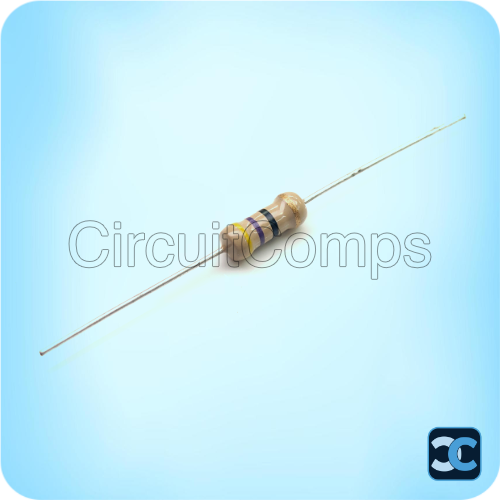 47 ohm 1W Carbon Film Resistor 5% Through Hole