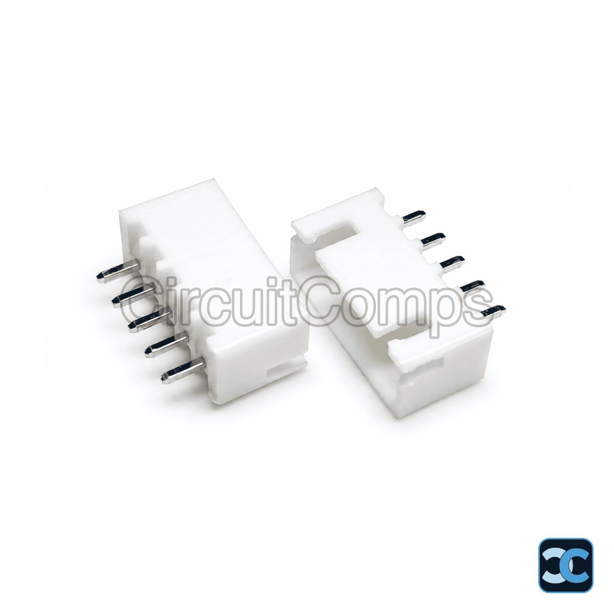 5-Pin JST XH 2.54mm Top Entry Vertical Header – PCB Mount Through-Hole
