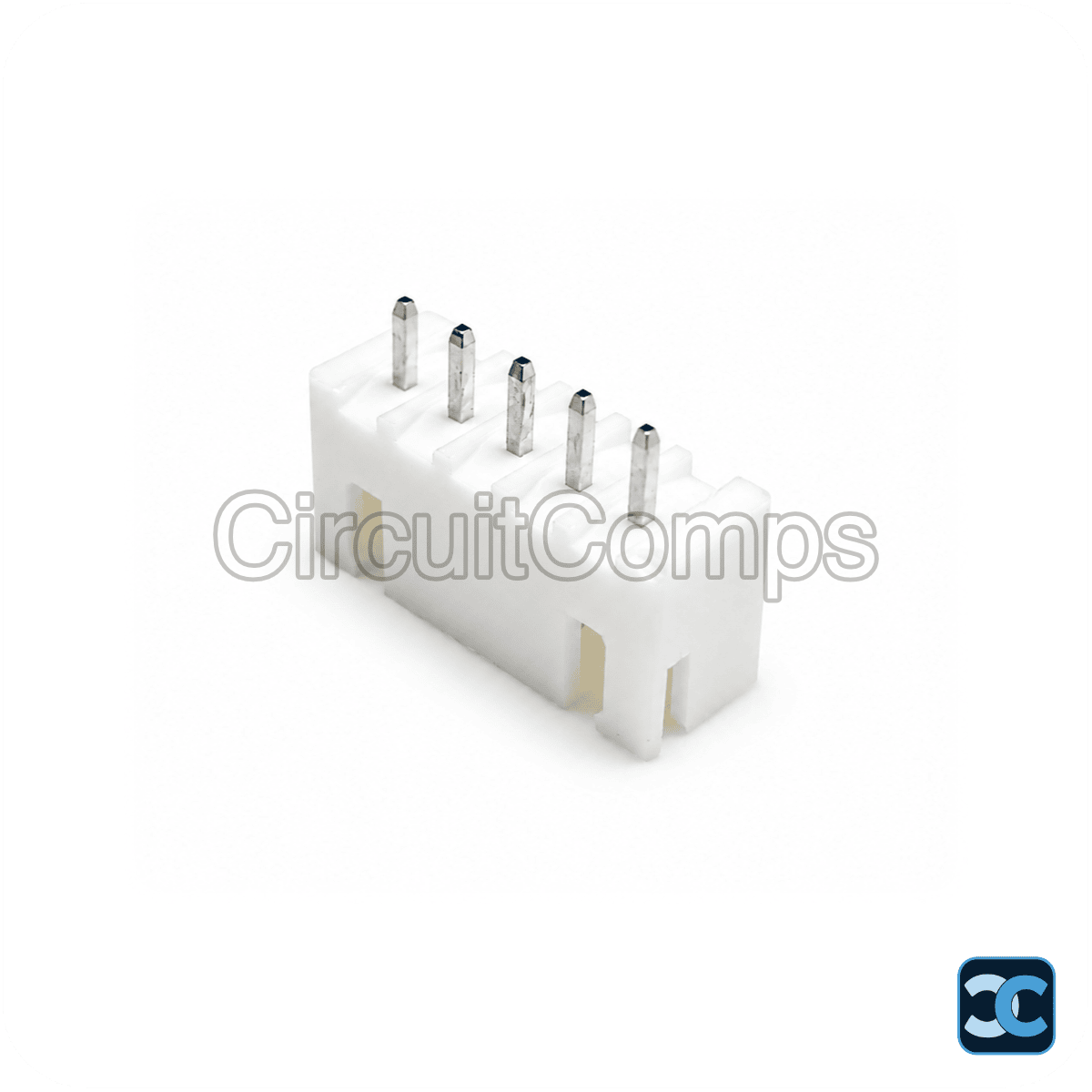 5-Pin JST XH 2.54mm Top Entry Vertical Header – PCB Mount Through-Hole
