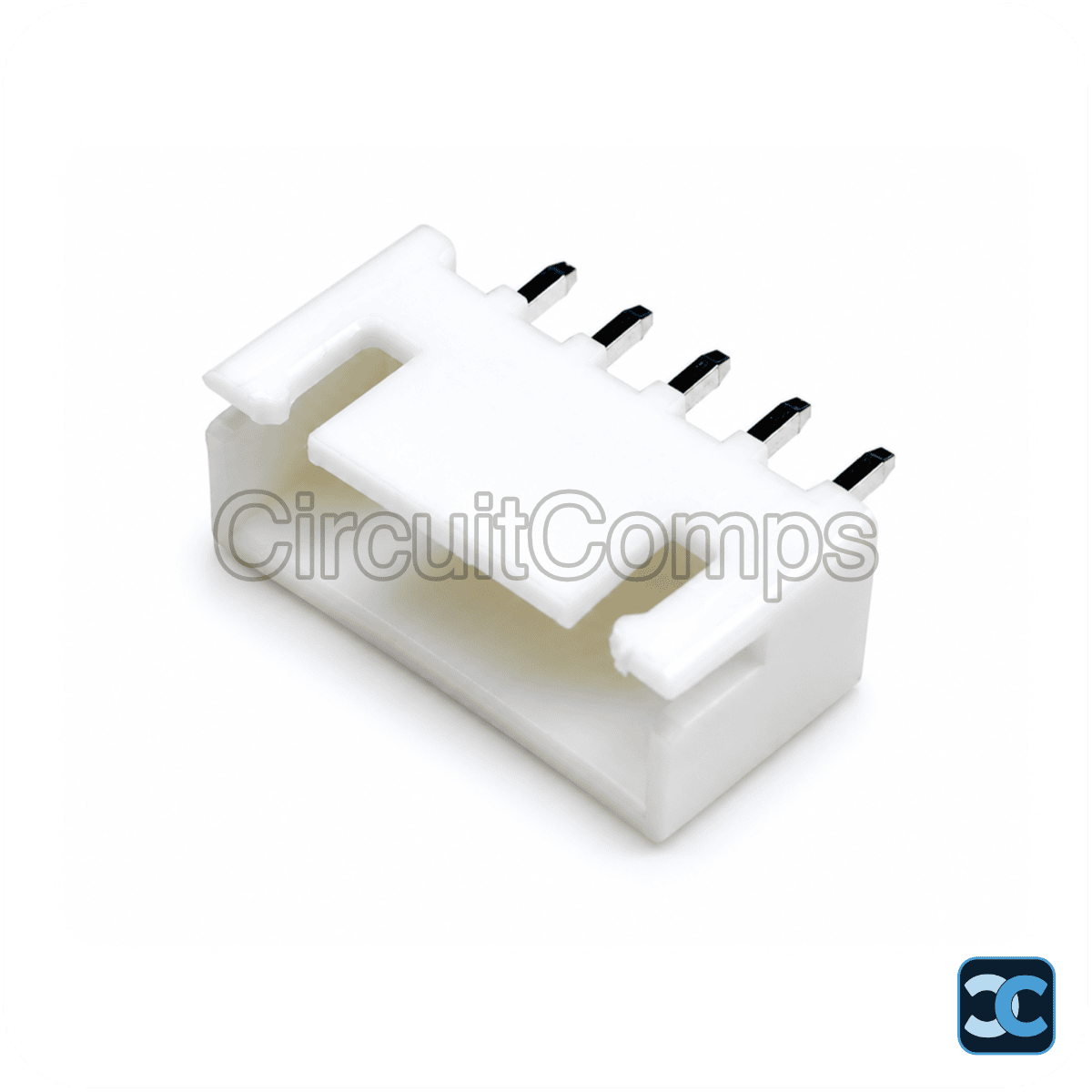 5-Pin JST XH 2.54mm Top Entry Vertical Header – PCB Mount Through-Hole