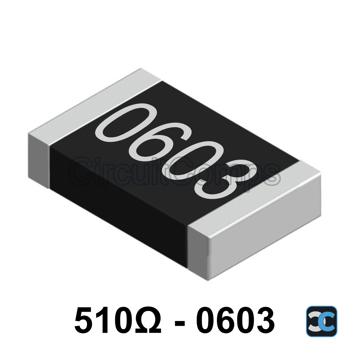 510 ohm 0603 1% SMD Resistor 510R 0.125W (1/8W)
