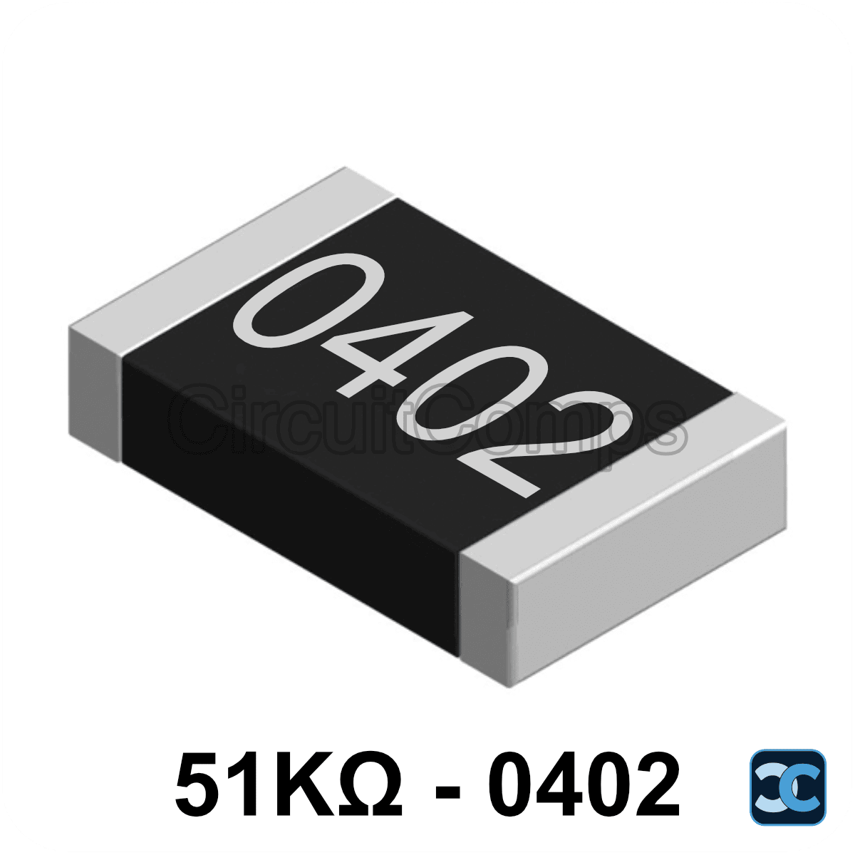 51K ohm 0402 1% SMD Resistor 51K 0.063W (1/16W)