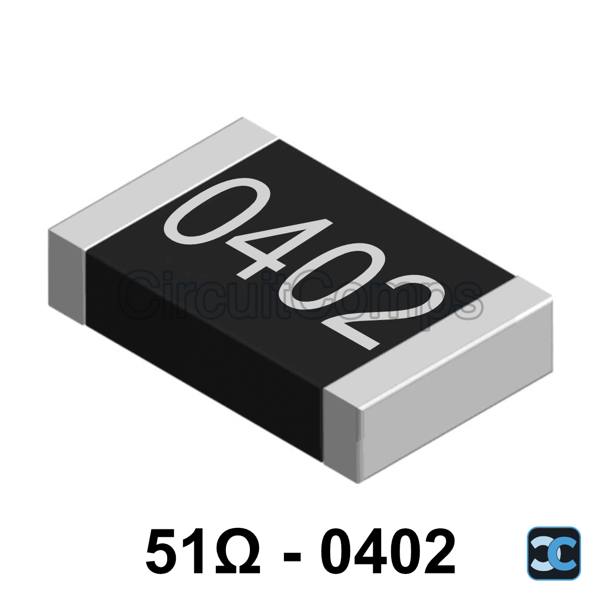 51 ohm 0402 1% SMD Resistor 51R 0.063W (1/16W)