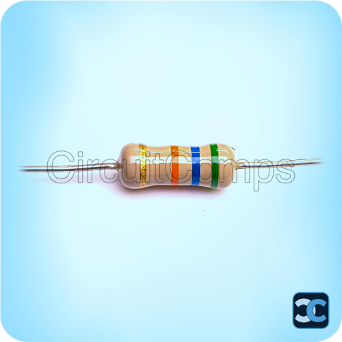 56K Ohm 1W Carbon Film Resistor – 5% Tolerance (High Quality)