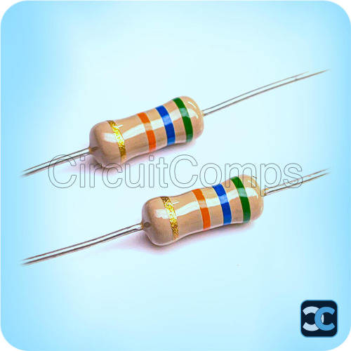 56K Ohm 1W Carbon Film Resistor – 5% Tolerance (High Quality)