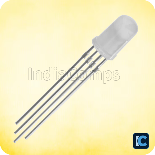 5mm RGB LED – Common Anode | 4-Pin | High Brightness | DIY Electronics