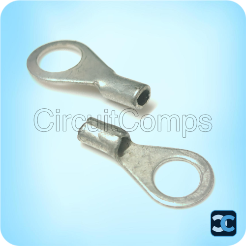 Ring Terminal 0.5–1.5 sqmm Wire M4 Bolt 10A Crimp Connector