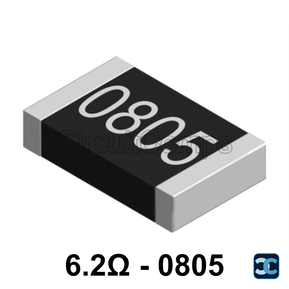 6.2 ohm 0805 1% SMD Resistor 6R2 0.125W (1/8W)