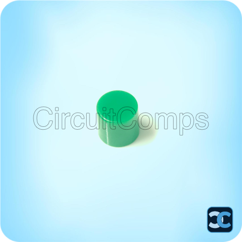 Green Cap R6.2 ID 3.1mm for 6x6 Tactile Switch 9–16mm Height