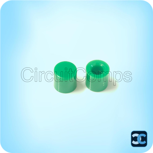 Green Cap R6.2 ID 3.1mm for 6x6 Tactile Switch 9–16mm Height