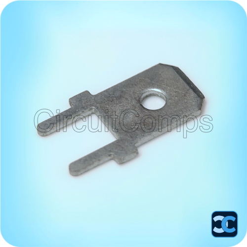 6.3mm PCB Spade Terminal Male Vertical Quick Disconnect 20A