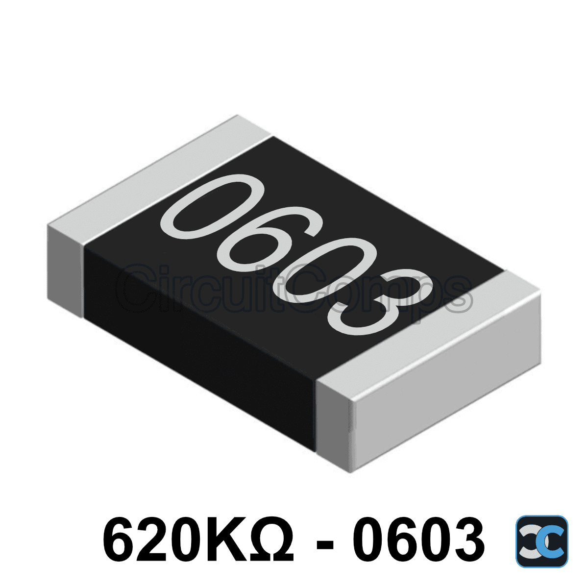 620K ohm 0603 1% SMD Resistor 620K 0.125W (1/8W)