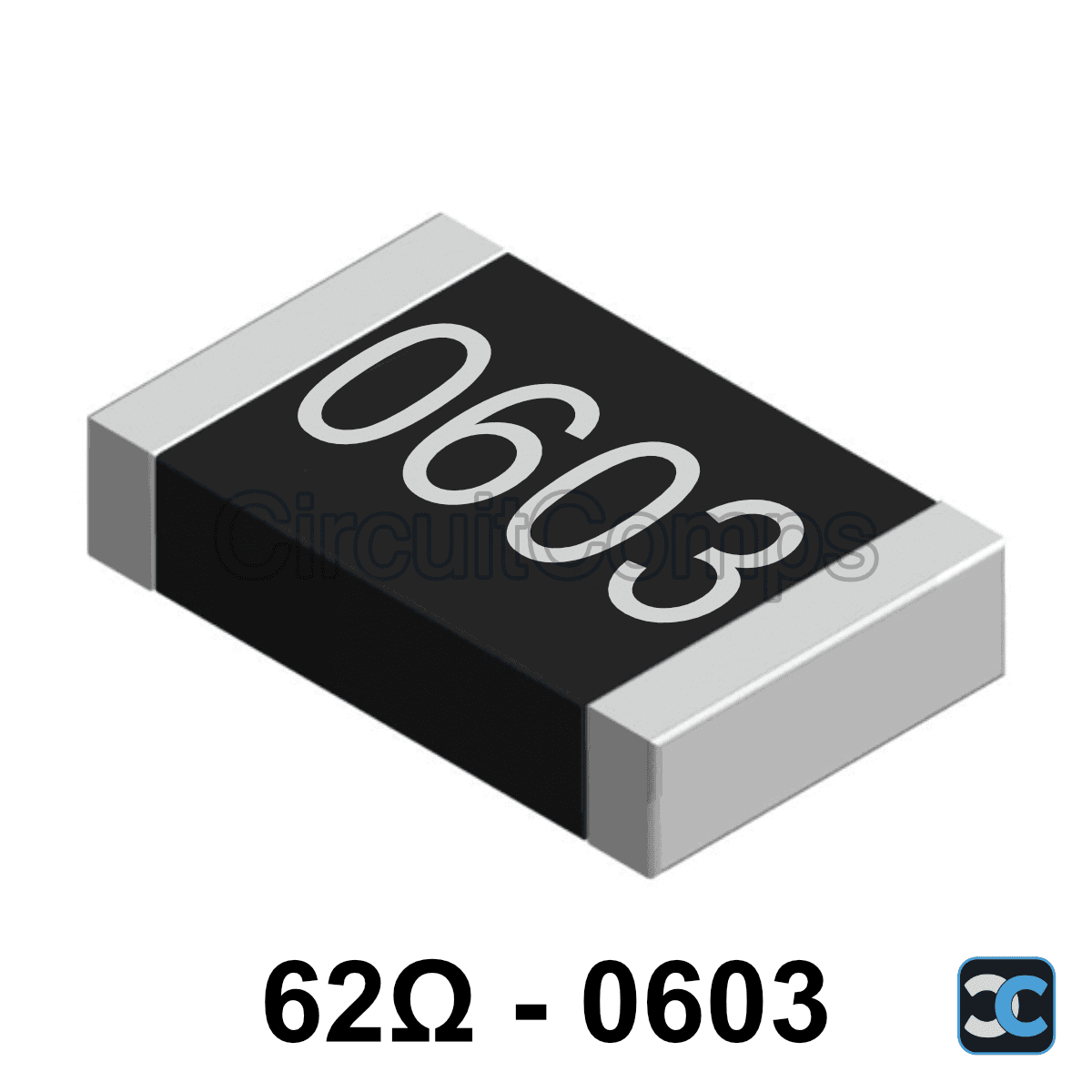 62 ohm 0603 1% SMD Resistor 62R 0.125W (1/8W)