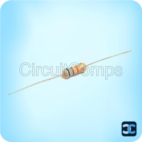68K ohm 1W Carbon Film Resistor 5% Through Hole