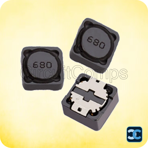 68uH (680) 12mm SMD Power Inductor – Shielded Ferrite Coil