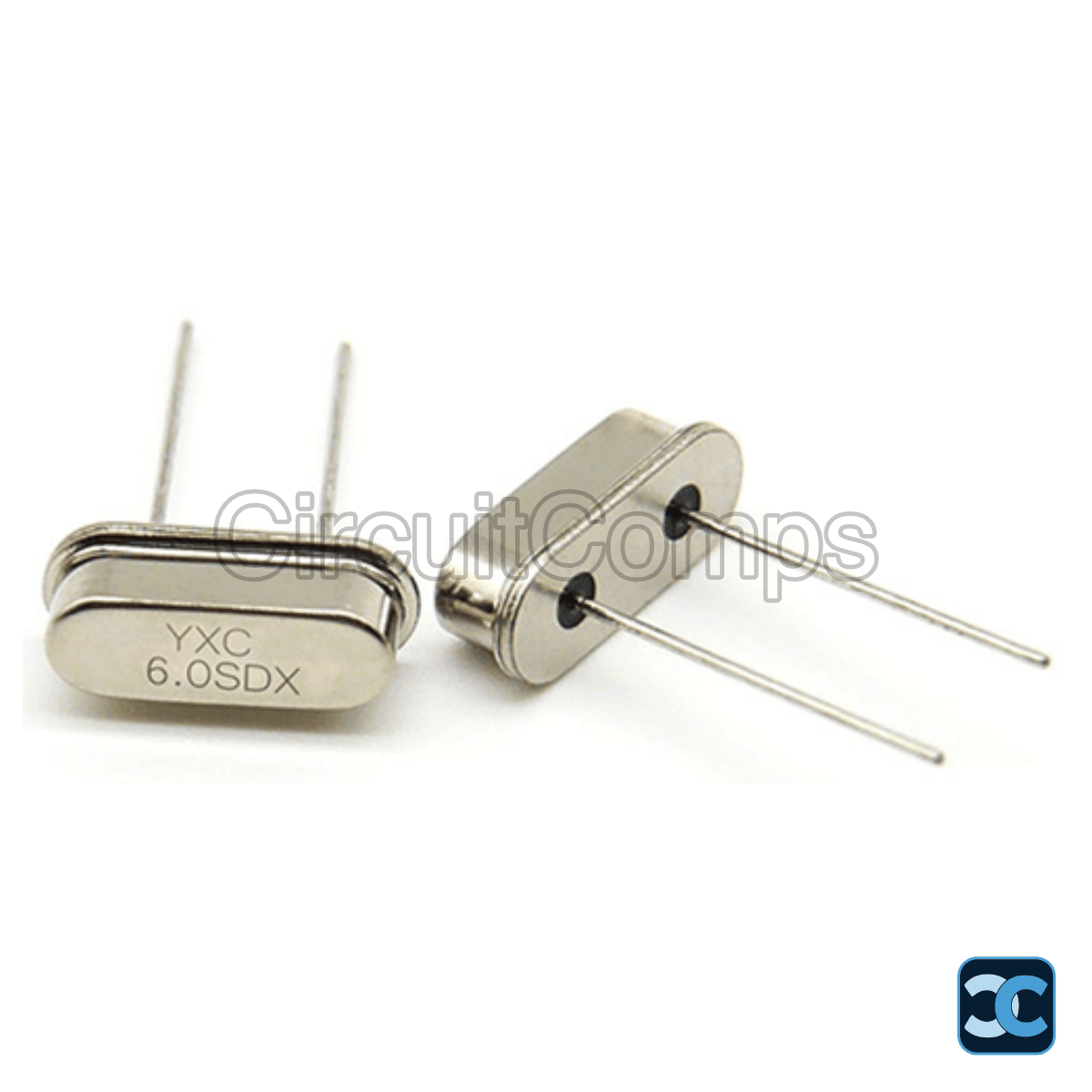 6MHz HC-49US Through Hole Crystal Resonator 20pF ±20ppm