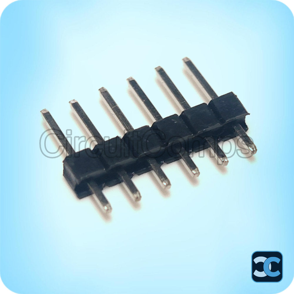 2.54mm 6x1 Male Header Straight Pin Strip Through Hole