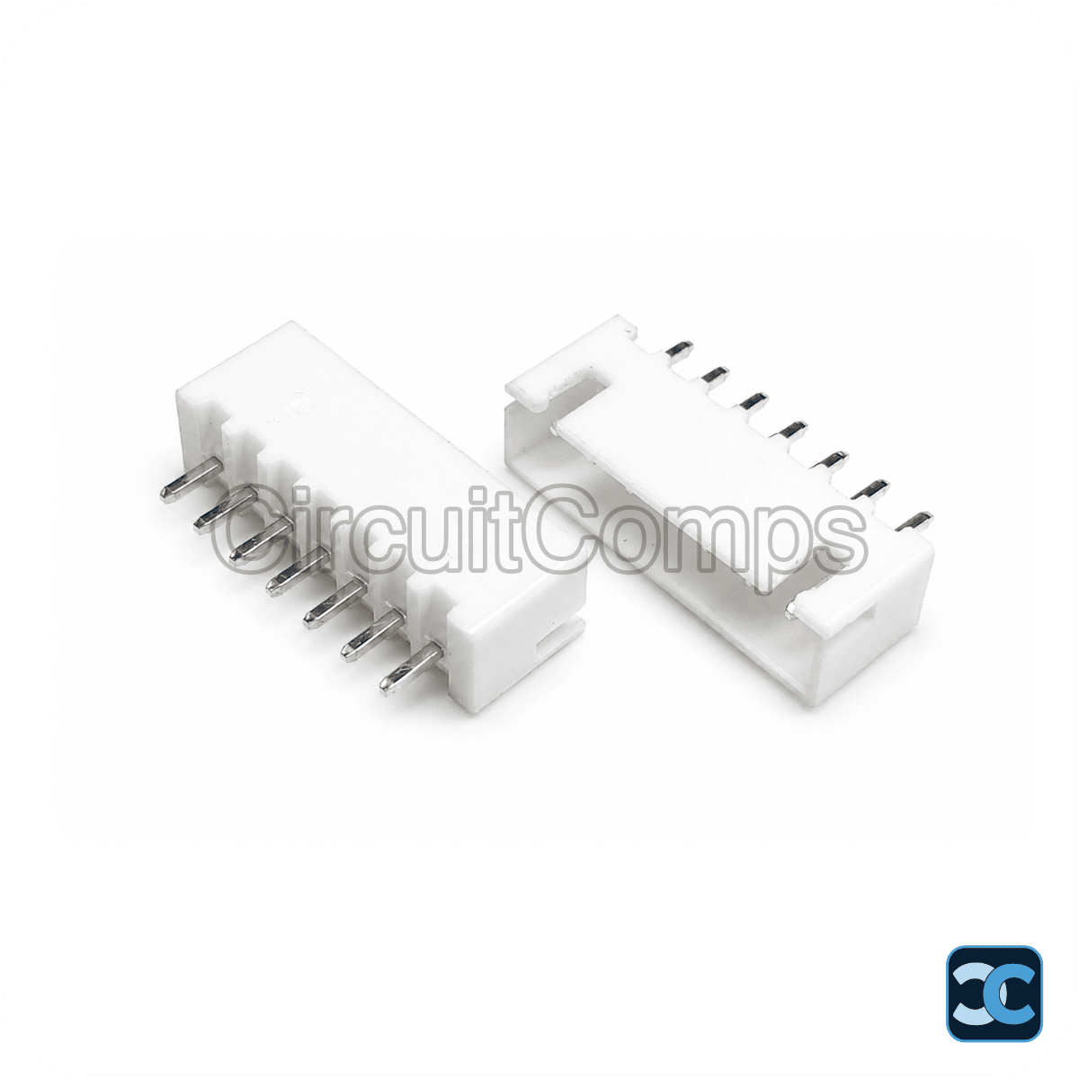 7-Pin JST XH 2.54mm Top Entry Vertical Header – PCB Mount Through-Hole