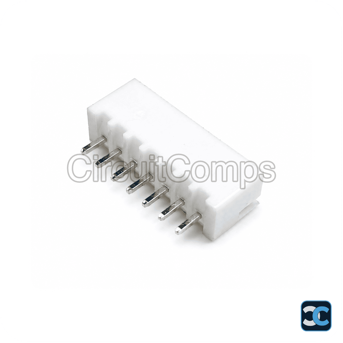 7-Pin JST XH 2.54mm Top Entry Vertical Header – PCB Mount Through-Hole