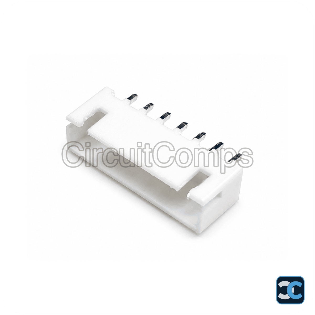 7-Pin JST XH 2.54mm Top Entry Vertical Header – PCB Mount Through-Hole