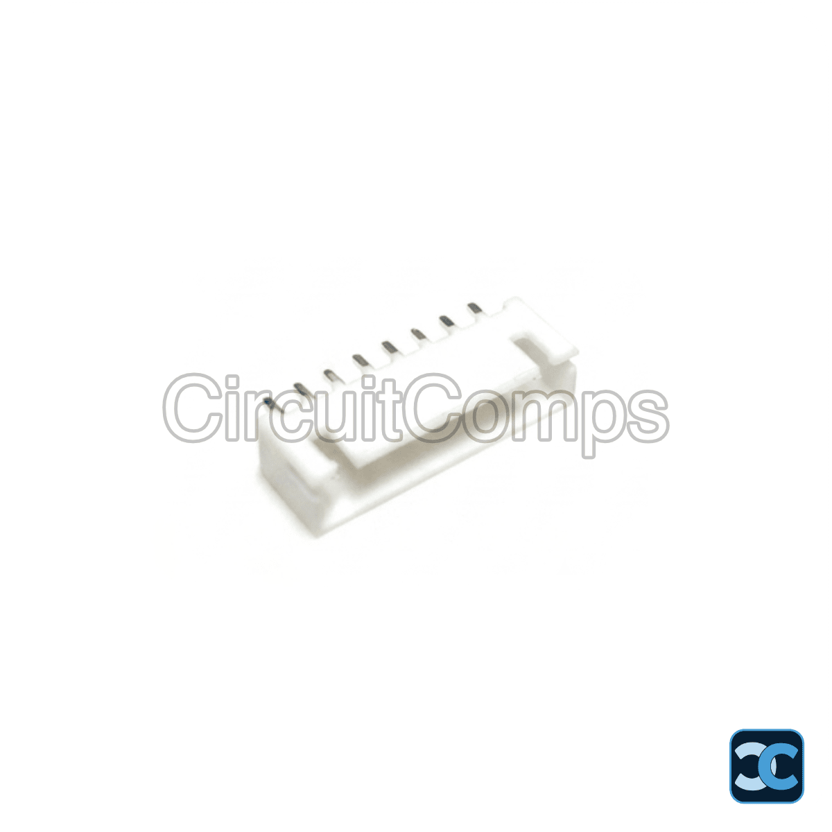 8 Pin JST XH 2.5mm Top Entry PCB Header - Through Hole Vertical