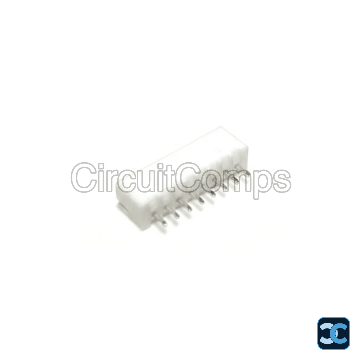 8 Pin JST XH 2.5mm Top Entry PCB Header - Through Hole Vertical