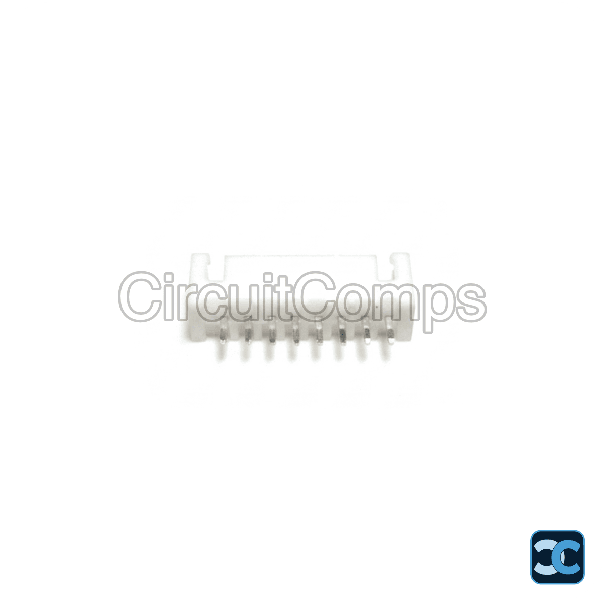8 Pin JST XH 2.5mm Top Entry PCB Header - Through Hole Vertical
