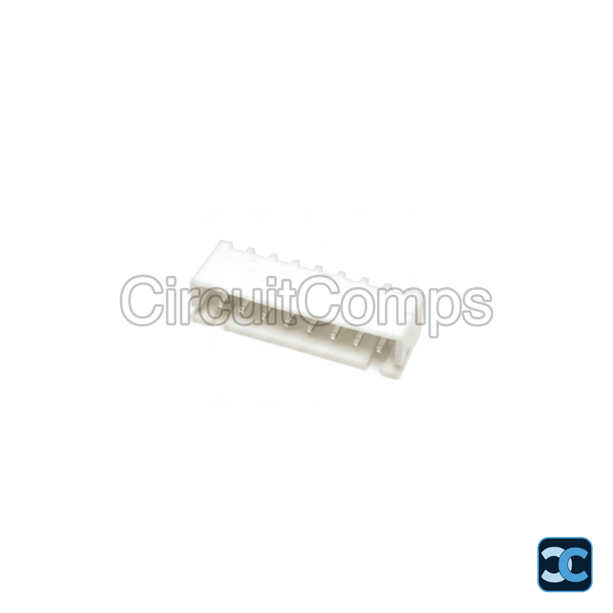 8 Pin JST XH 2.5mm Top Entry PCB Header - Through Hole Vertical